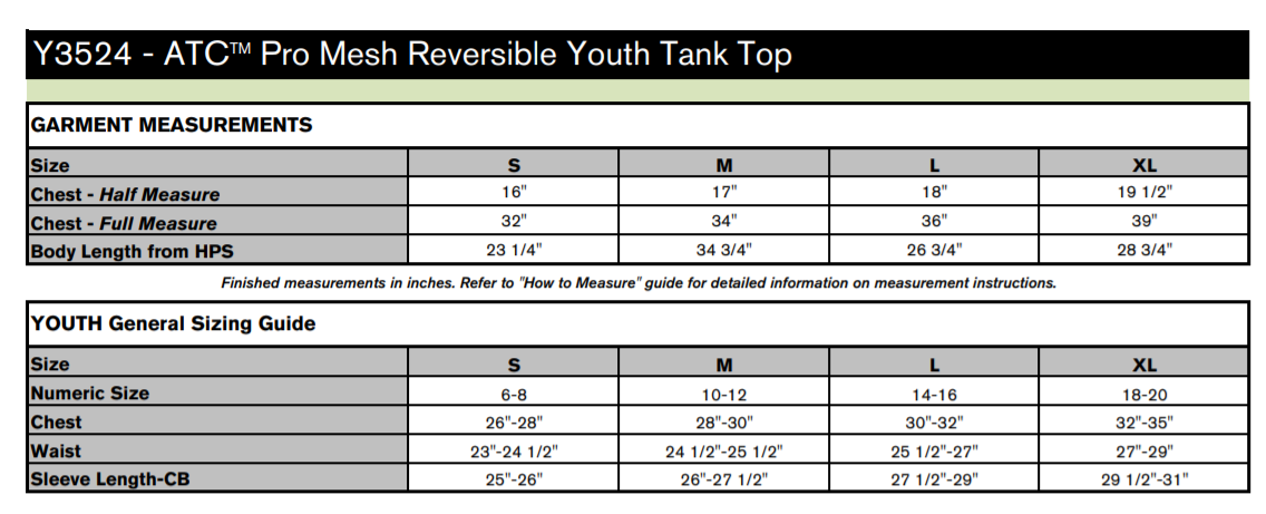 ATC™ Pro Mesh Reversible Youth Tank Top