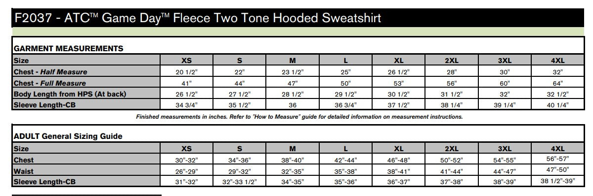 ATC™ Game Day™ Fleece Two Tone Hooded Sweatshirt