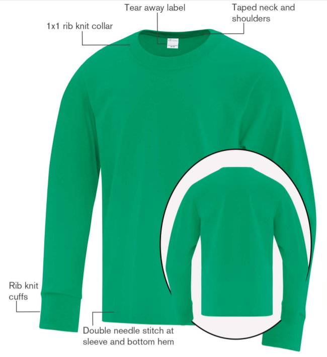 ATC™ Everyday Cotton Long Sleeve Youth Tee