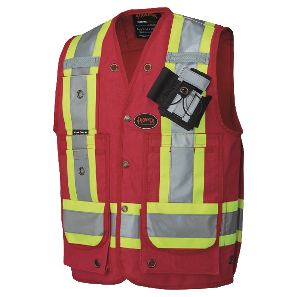 Pioneer® CSA Surveyor's/Supervisor's Vest Cotton Duck Red 694