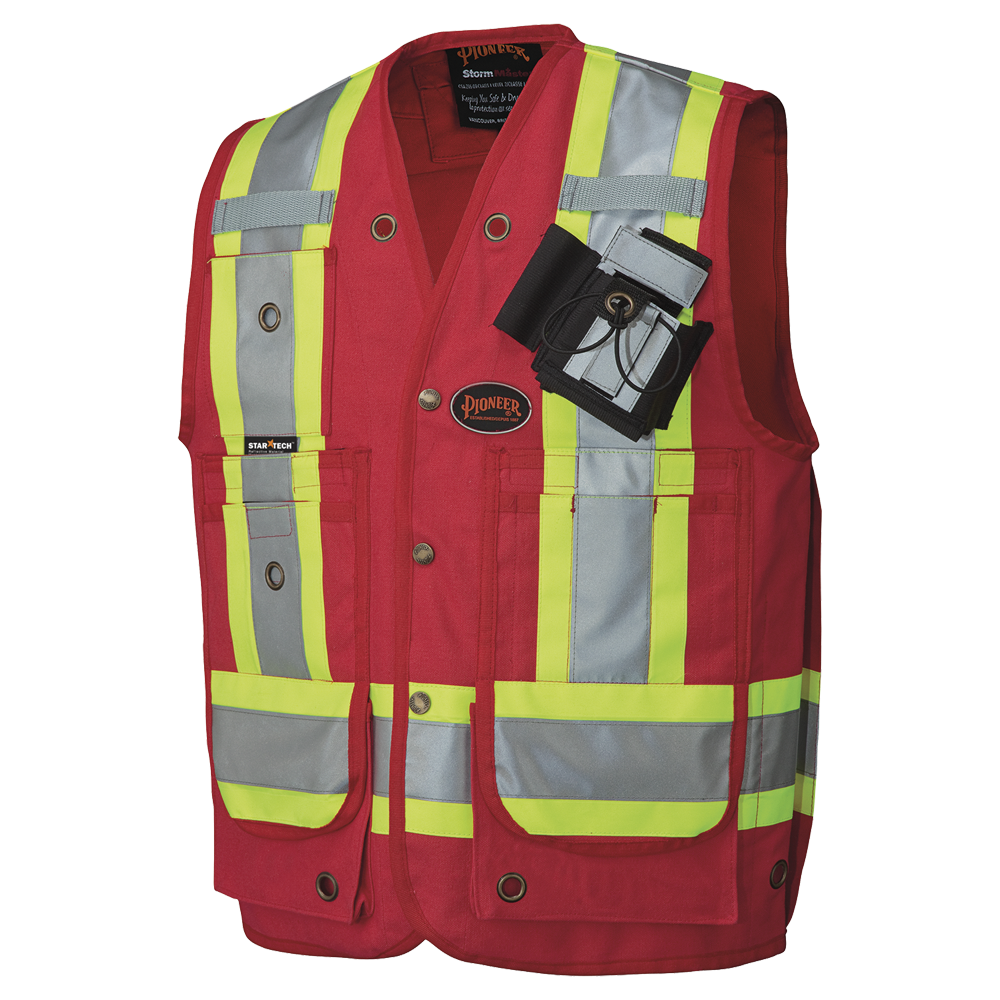 Pioneer® CSA Surveyor's/Supervisor's Vest Cotton Duck Red 694