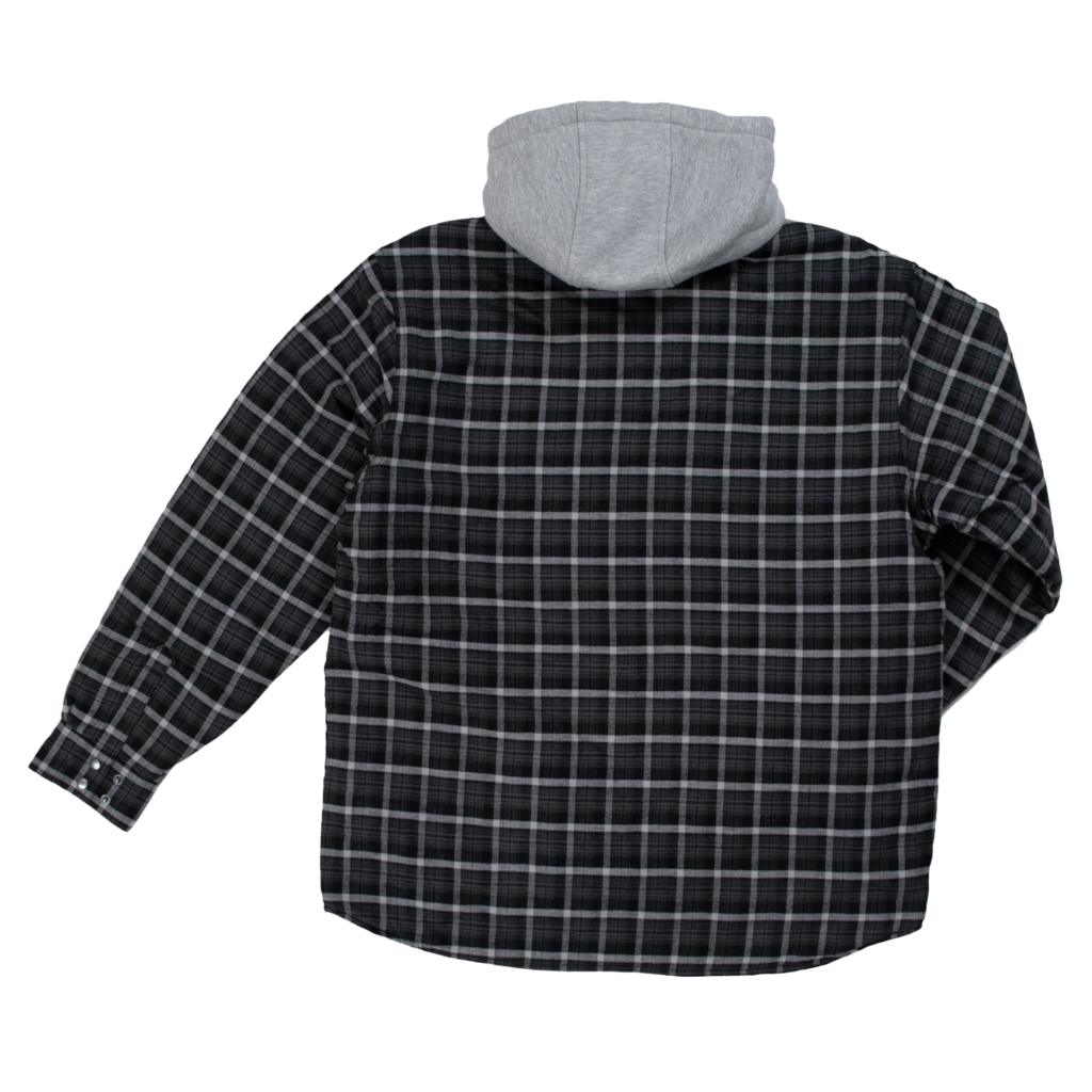 Tough Duck® Fooler Front Quilt Lined Flannel Hooded Shirt WS06
