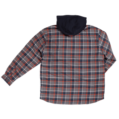 Tough Duck® Fooler Front Quilt Lined Flannel Hooded Shirt WS06