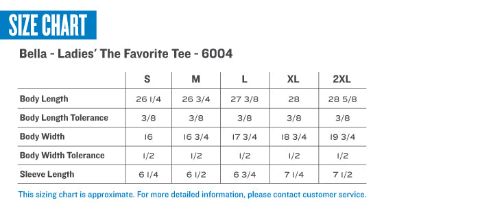 Bella+Canvas® Women's The Favorite Tee 6004