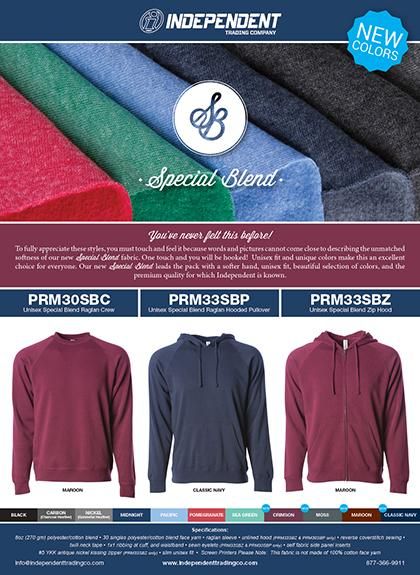 Independent Trading Unisex Special Blend Raglan Crew