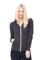 Bella+Canvas® Unisex Triblend Full-Zip Lightweight Hoodie 3939