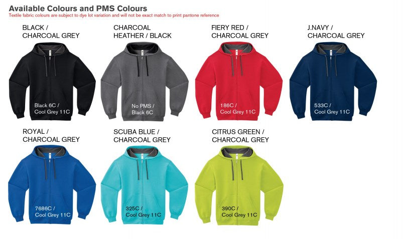 Fruit of The Loom® Sofspun Full Zip Hooded Sweatshirt