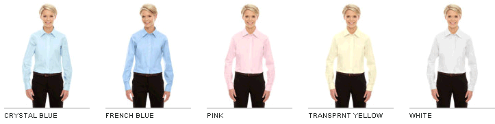 Devon & Jones Ladies' Crown Woven Collection™ Solid Oxford Long Sleeve