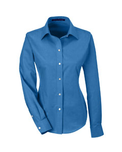 Devon & Jones Ladies' Crown Woven Collection™ Solid Oxford Long Sleeve