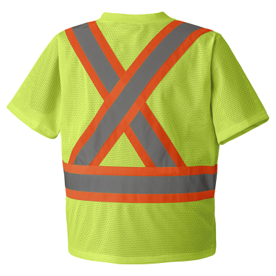 Pioneer® Hi-VizI Safety T-Shirt Poly Mesh Chest Pocket 5997