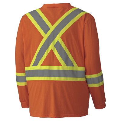 Pioneer® Hi-Viz Safety Long Sleeved Shirts 100% Cotton 6982