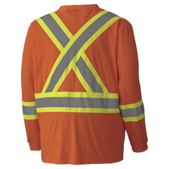 Pioneer® Hi-Viz Safety Long Sleeved Shirts 100% Cotton 6982