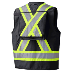 Pioneer® CSA Surveyor's/Supervisor's Vest Cotton Duck Black 694BK