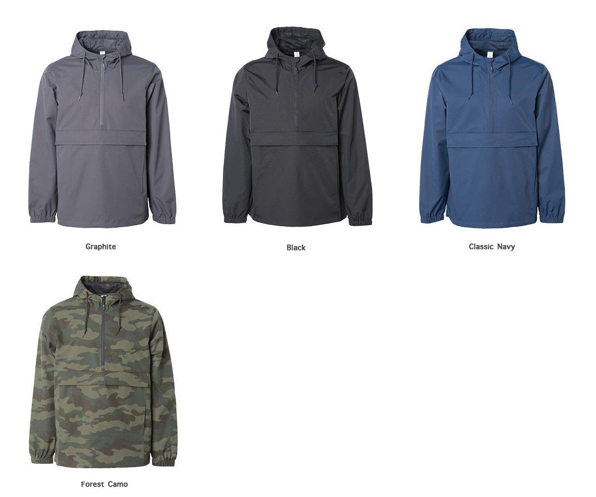 Independent Trading  Water Resistant Windbreaker Anorak Jacket ANORAK JACKET