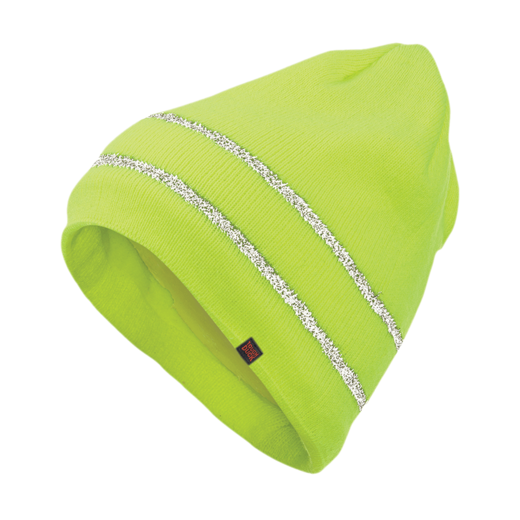 Tough Duck®Acrylic Knit Cap with Reflective Stripe i45816