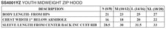 Independent Trading  Midweight Zip Hooded Sweatshirt Youth