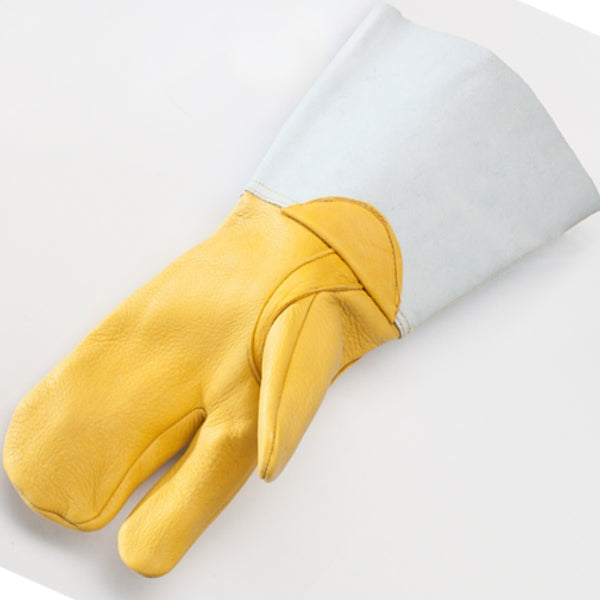 Deerskin One Finger Lineman Glove