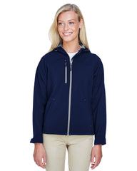 Ash City® North End Ladies' Prospect Two-Layer Fleece Bonded Soft Shell Hooded Jacket