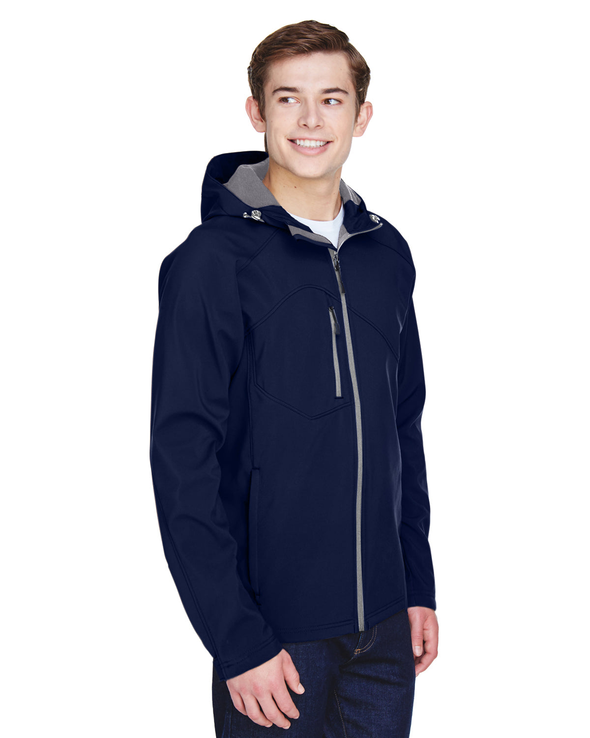 Ash City® North End Men's Prospect Two-Layer Fleece Bonded Soft Shell Hooded Jacket