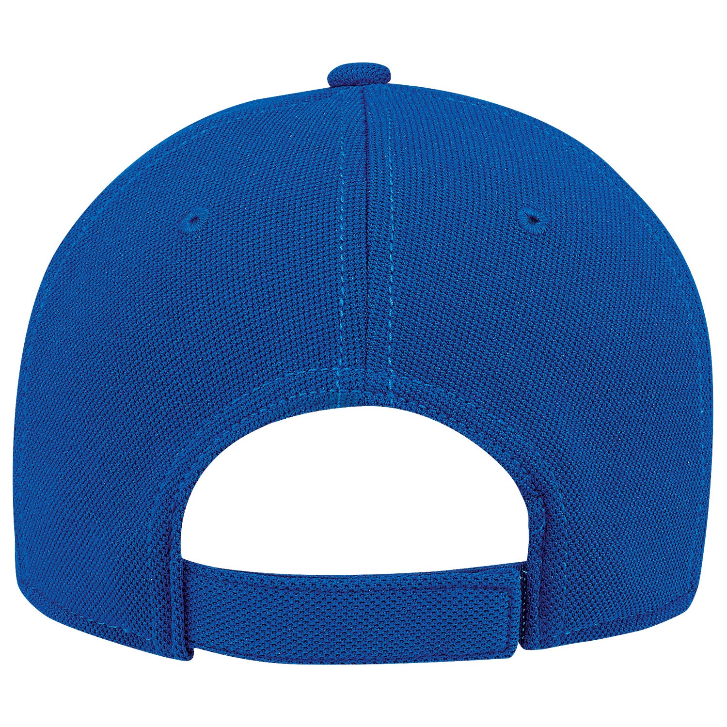 AJM Deluxe Polyester 6 Panel Constructed Contour Cap with velcro closure