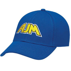 AJM Deluxe Polyester 6 Panel Constructed Contour Cap with velcro closure