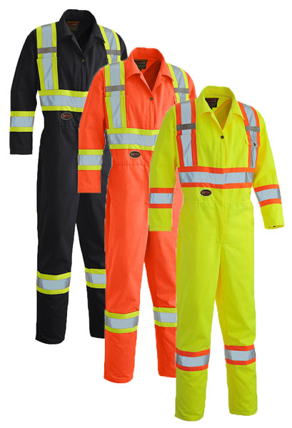 Pioneer® Hi-Viz Safety Poly/Cotton Coverall 5518