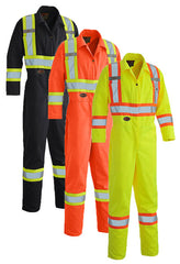 Pioneer® Hi-Viz Safety Poly/Cotton Coverall Tall 5518T