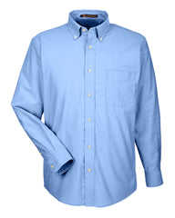 Harriton Men's Long-Sleeve Oxford with Stain-Release