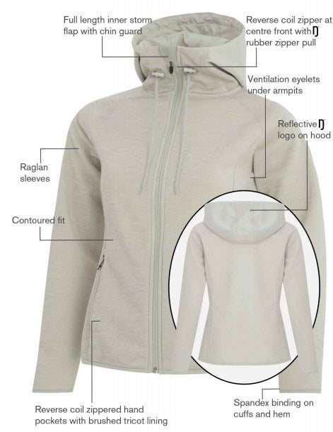 Dryframe® Dry Tech Fleece Full Zip Hooded Jacket