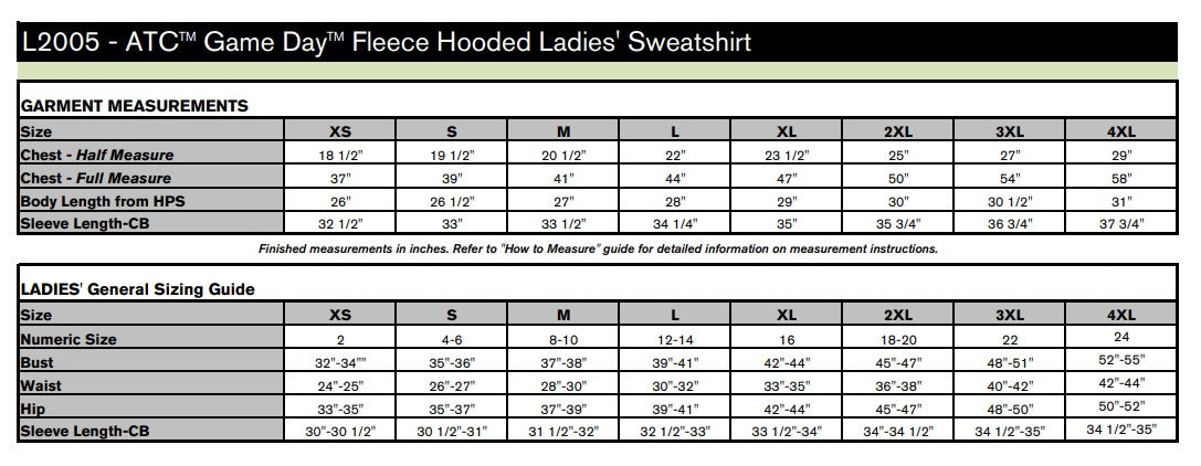 ATC™ Game Day™ Fleece Hooded Ladies' Sweatshirt