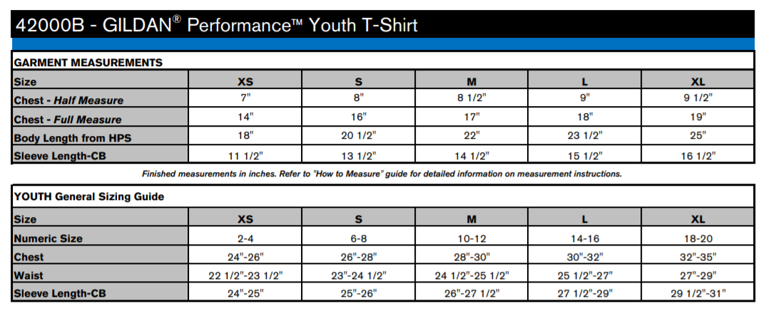 Gildan® Performance™ Youth' T-shirt