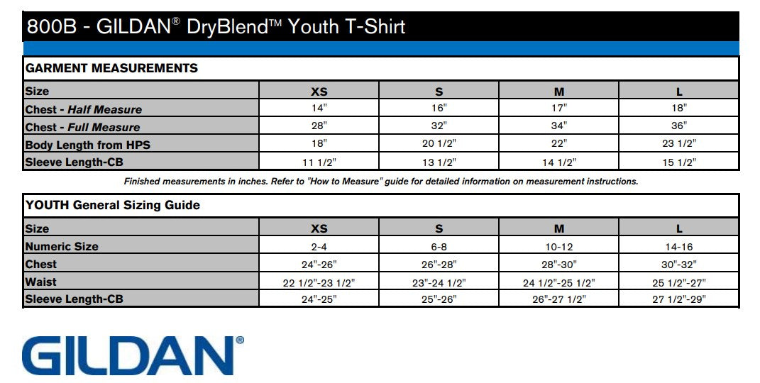 Gildan® Youth DryBlend® 50/50 T-Shirt