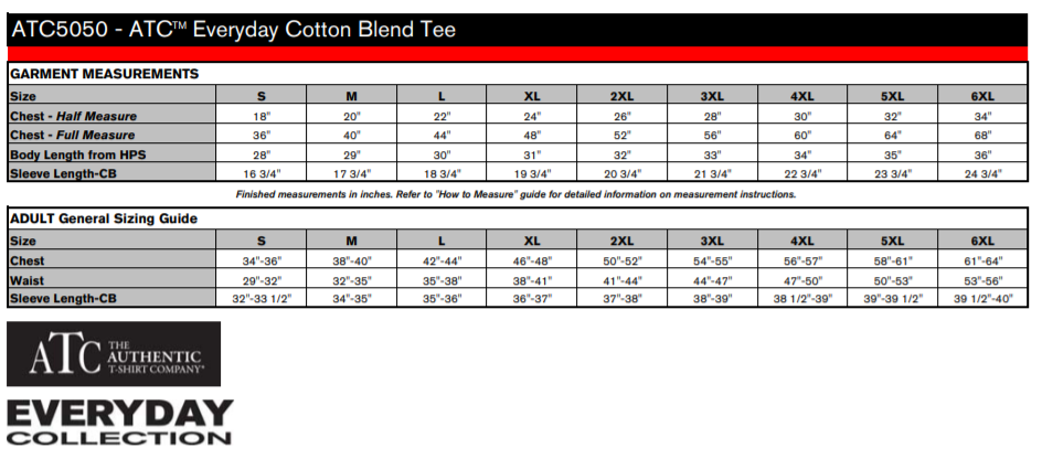 ATC® Everyday Cotton Blend Tee ATC5050