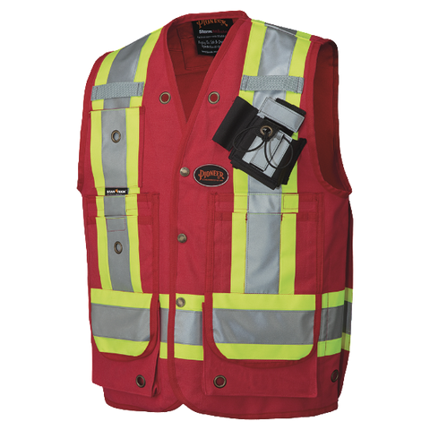 Pioneer® CSA Surveyor's/Supervisor's Vest Cotton Duck Red 694