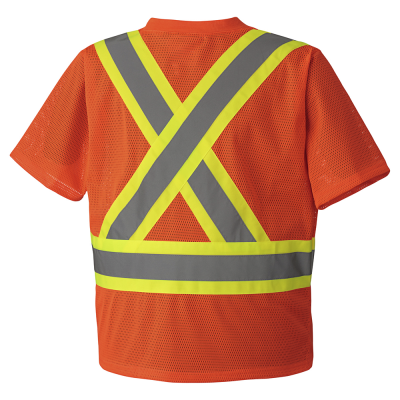 Pioneer® Hi-VizI Safety T-Shirt Poly Mesh Chest Pocket 5997