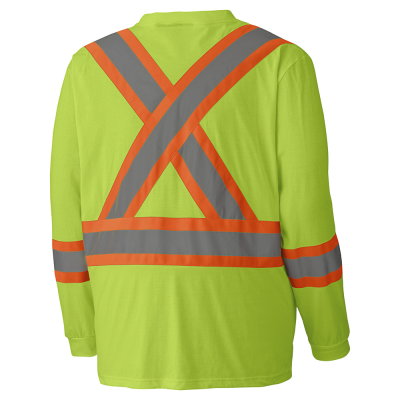 Pioneer® Hi-Viz Safety Long Sleeved Shirts 100% Cotton 6982